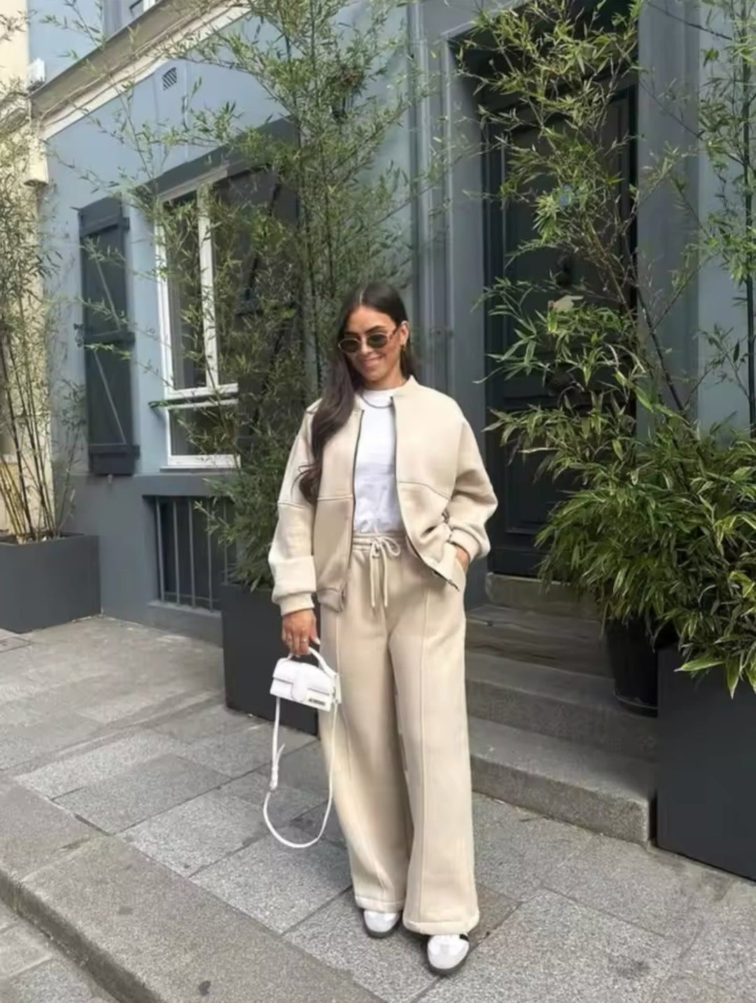 Jessica | Der Trend Der Stunde Set für Damen mit Rundhalsausschnitt und langen Ärmeln