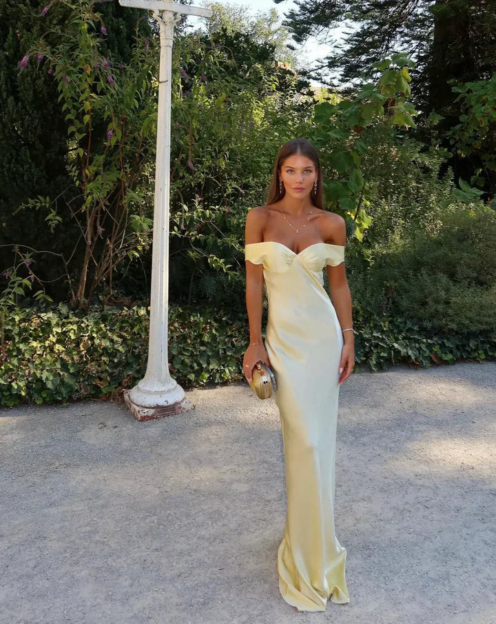 Dove | Strapless Abendkleid für Damen mit schulterfreiem Design