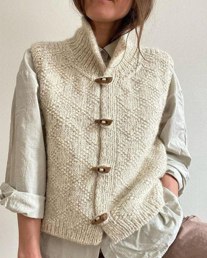 Ingrid | Gemütlicher Strick-Ärmelloser Cardigan für Damen