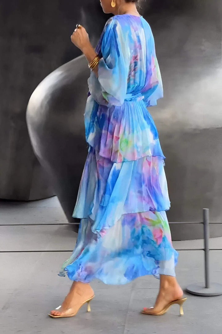 Diana | Atemberaubendes V-Ausschnitt-Maxikleid für Damen