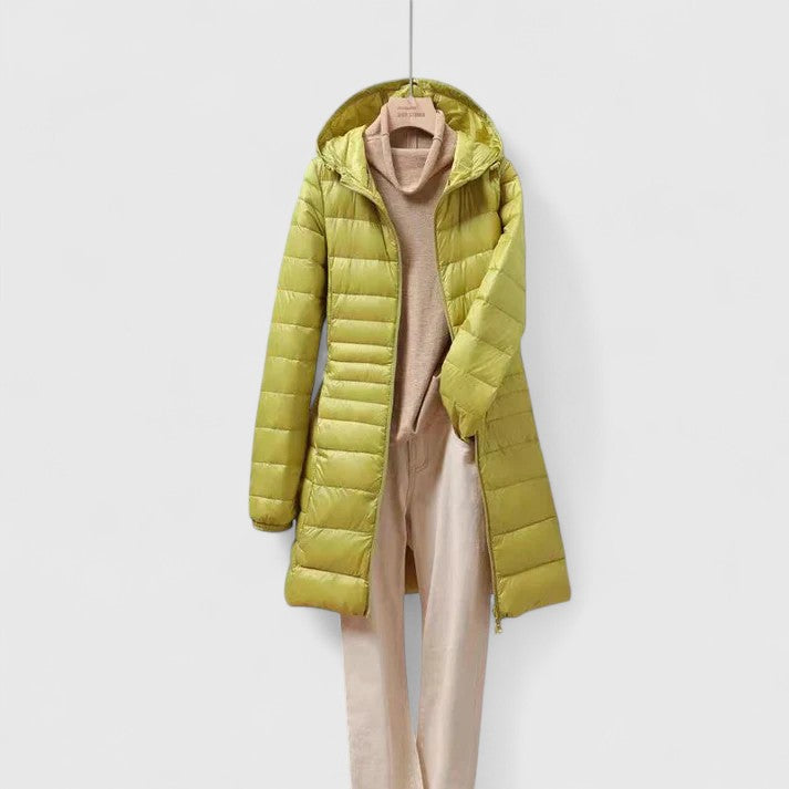 Zhaylianne Elegante Jacke für Damen mit Kapuze und langen Ärmeln