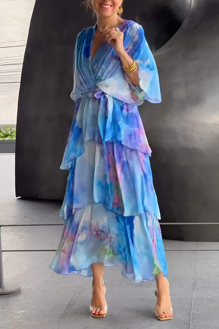 Diana | Atemberaubendes V-Ausschnitt-Maxikleid für Damen