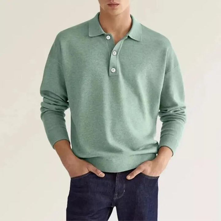 James | Elegantes Herren-Poloshirt mit Langen Ärmeln