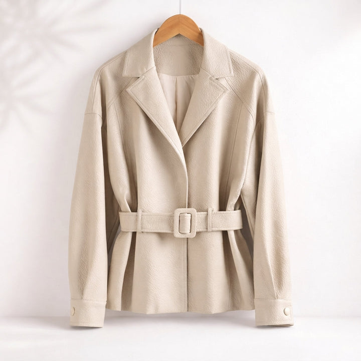 Damen Langarmjacke mit Gürtel