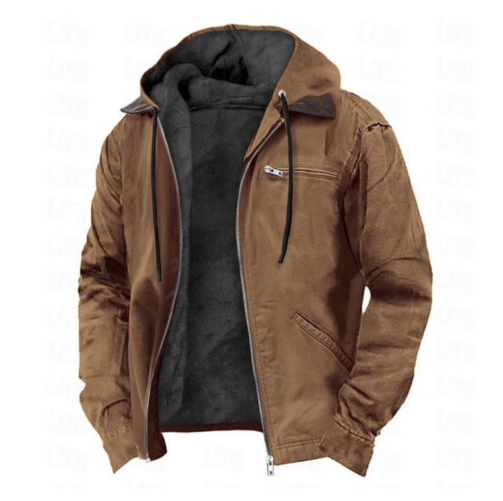 Nikolai | Klassische Vintage-Jacke für Herren mit Karomuster und Kapuze