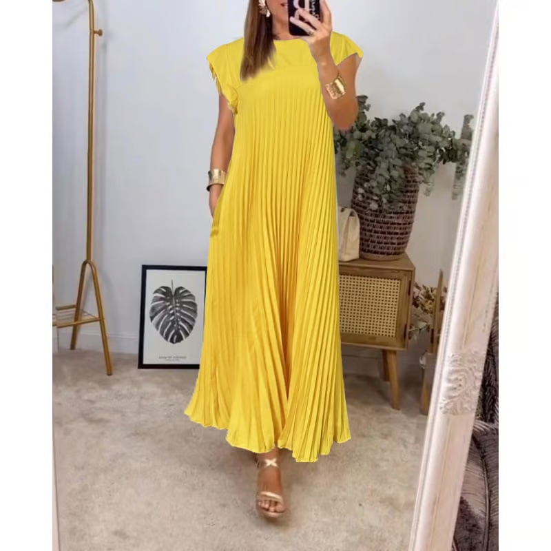 Josie | Zeitloses und Bequemes Maxikleid für Damen mit Rundhalsausschnitt