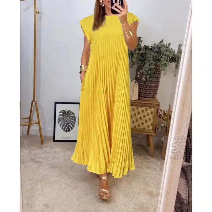Josie | Zeitloses und Bequemes Maxikleid für Damen mit Rundhalsausschnitt