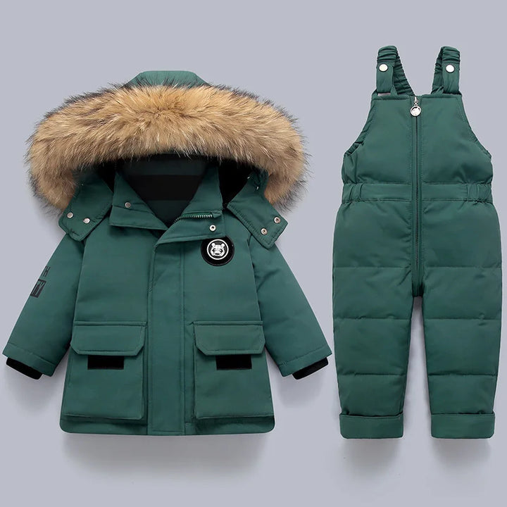 Treffen für Damen mit Winter Head | Dick gepolsterter Schneeanzug | Baby und Kleinkind