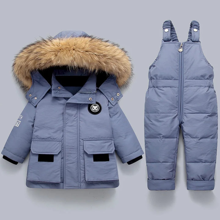Treffen für Damen mit Winter Head | Dick gepolsterter Schneeanzug | Baby und Kleinkind