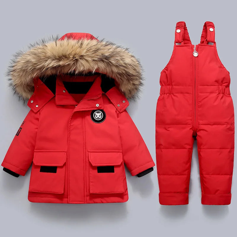 Treffen für Damen mit Winter Head | Dick gepolsterter Schneeanzug | Baby und Kleinkind