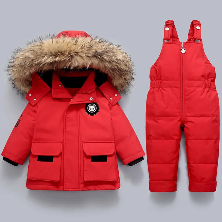 Treffen für Damen mit Winter Head | Dick gepolsterter Schneeanzug | Baby und Kleinkind