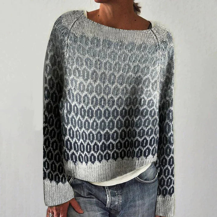 Sanya | Bequemer Pullover für Damen mit Rundhalsausschnitt und langen Ärmeln