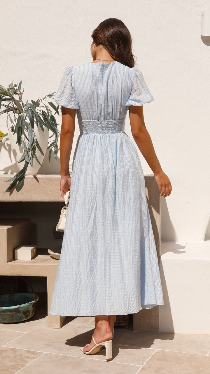 Mila | Maxikleid mit V-Ausschnitt und Knöpfen für Damen
