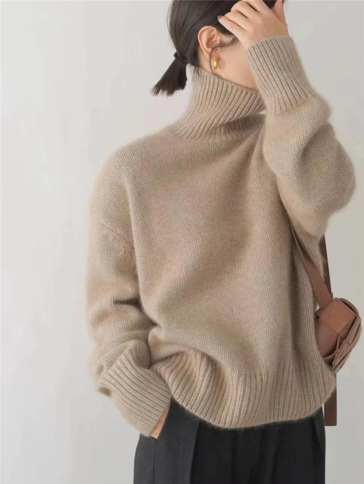 Isabella | Eleganter Rollkragenpullover für Damen mit langen Ärmeln