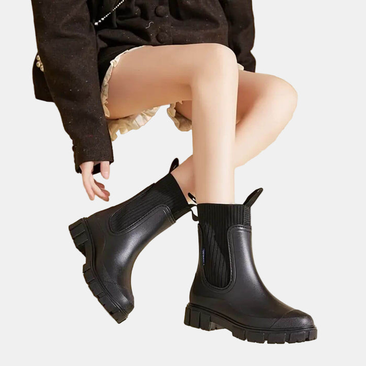 Calina | Wasserdichte Rutschfeste Stiefel für Damen mit flachem Absatz
