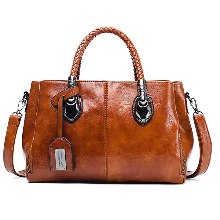 Jarnfrid | Elegante Handtasche für Damen mit geflochtenem Griff