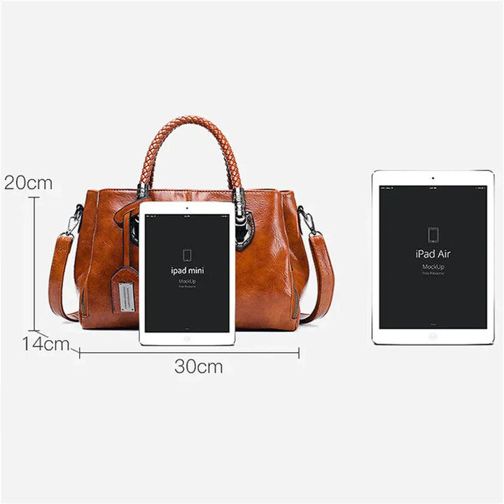 Jarnfrid | Elegante Handtasche für Damen mit geflochtenem Griff