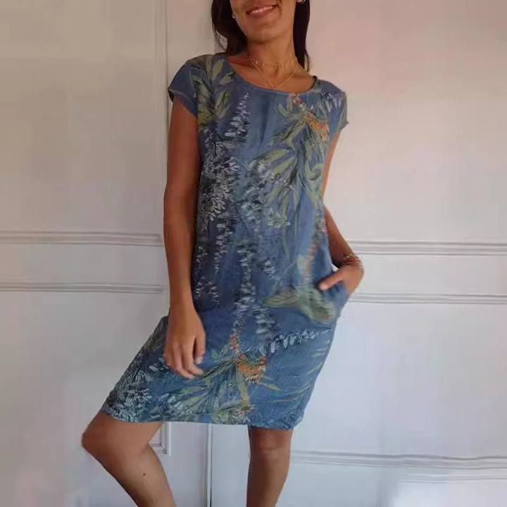 Marije | Bequemes Kleid für Damen mit Rundhalsausschnitt