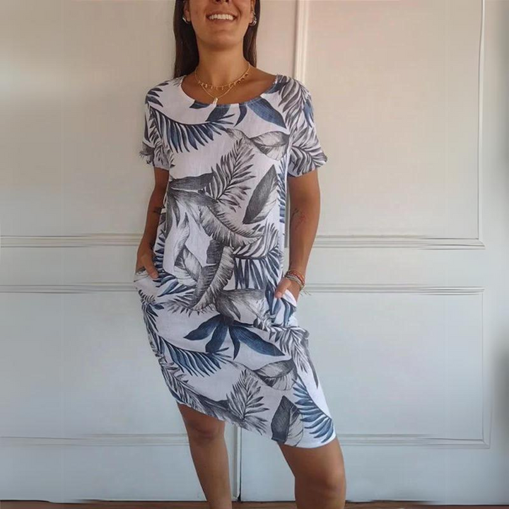 Marije | Bequemes Kleid für Damen mit Rundhalsausschnitt
