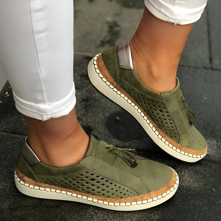 Kelsey | Orthopädische Sommer-Slipper für Damen mit flachem Absatz