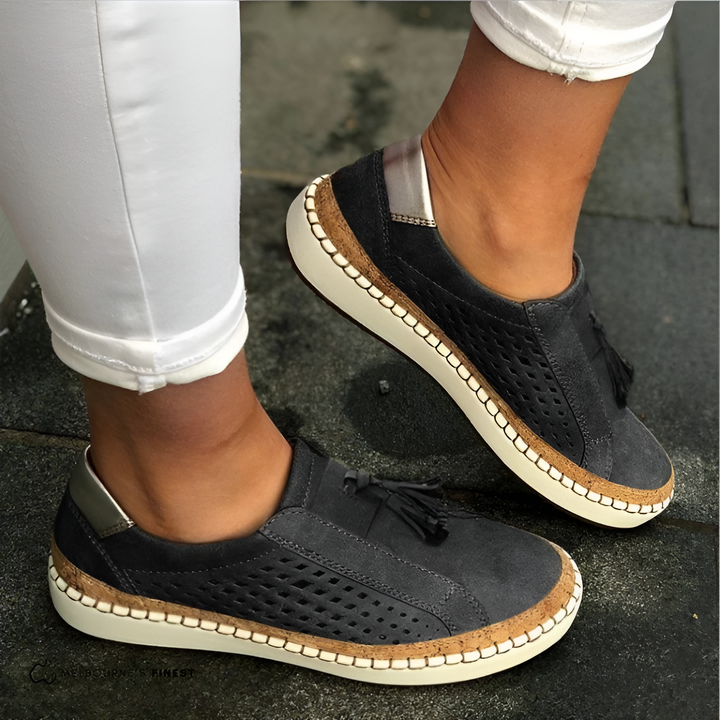Kelsey | Orthopädische Sommer-Slipper für Damen mit flachem Absatz