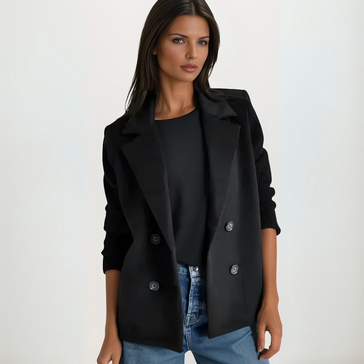 Helen | Strickblazer Mantel für Damen mit langen Ärmeln