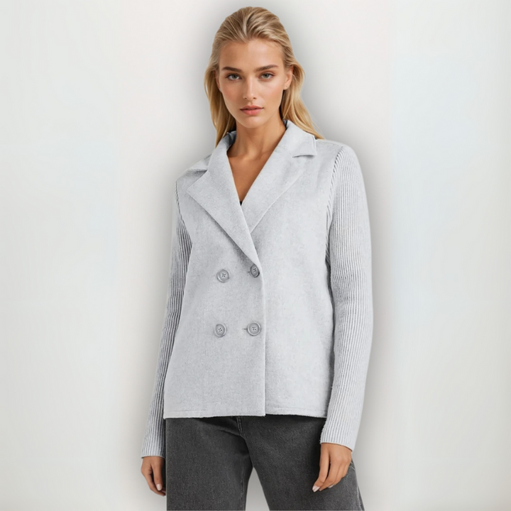 Helen | Strickblazer Mantel für Damen mit langen Ärmeln