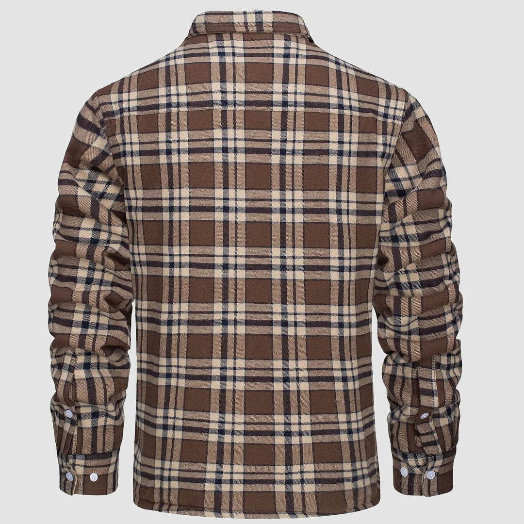 Matteo | Fusion Jacke für Herren mit Karomuster und langen Ärmeln