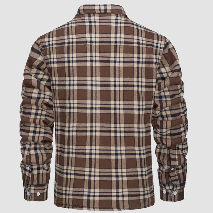 Matteo | Fusion Jacke für Herren mit Karomuster und langen Ärmeln