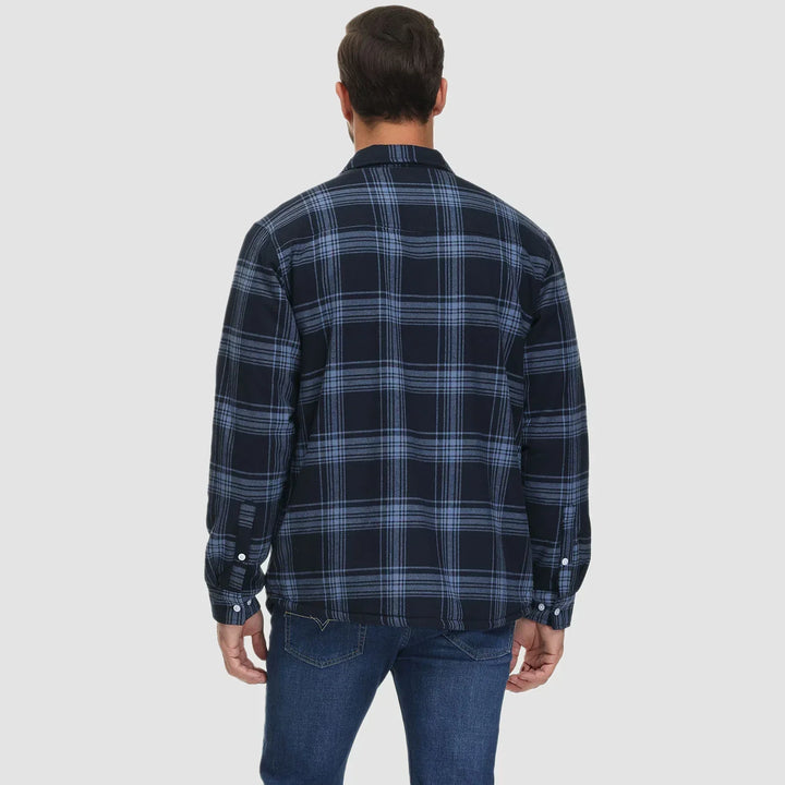 Matteo | Fusion Jacke für Herren mit Karomuster und langen Ärmeln