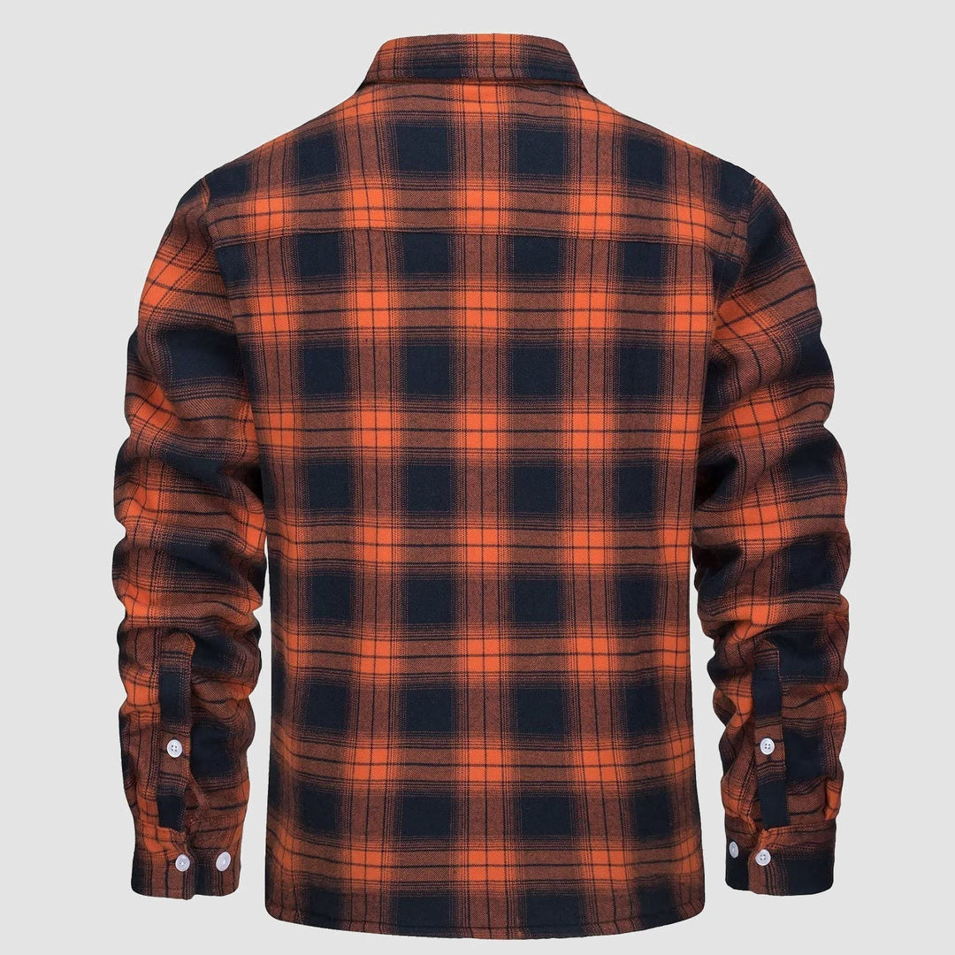 Matteo | Fusion Jacke für Herren mit Karomuster und langen Ärmeln