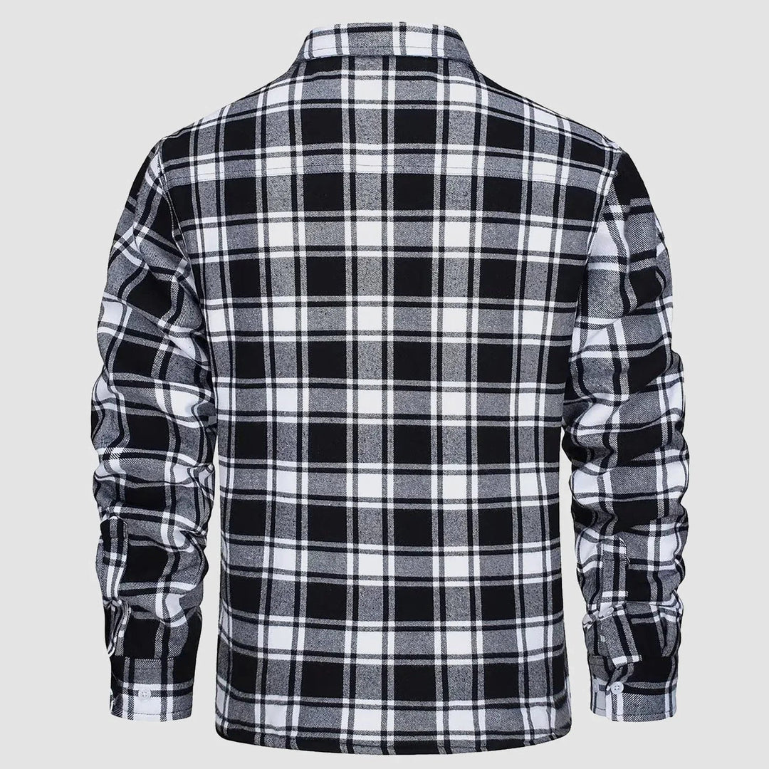 Matteo | Fusion Jacke für Herren mit Karomuster und langen Ärmeln