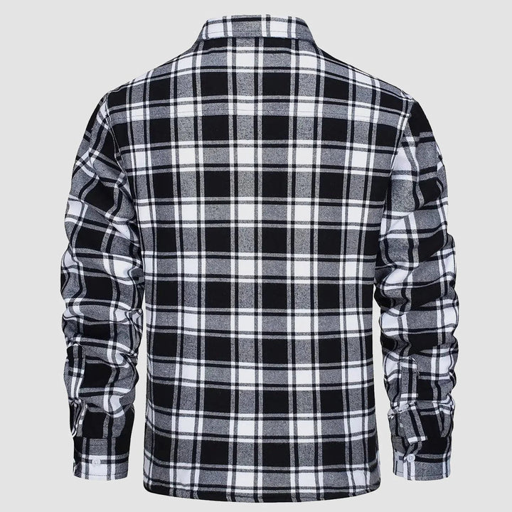 Matteo | Fusion Jacke für Herren mit Karomuster und langen Ärmeln