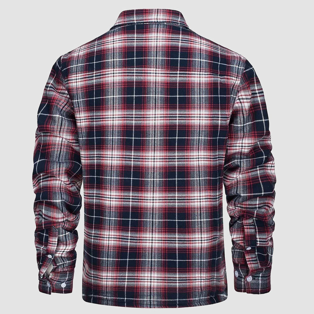 Matteo | Fusion Jacke für Herren mit Karomuster und langen Ärmeln