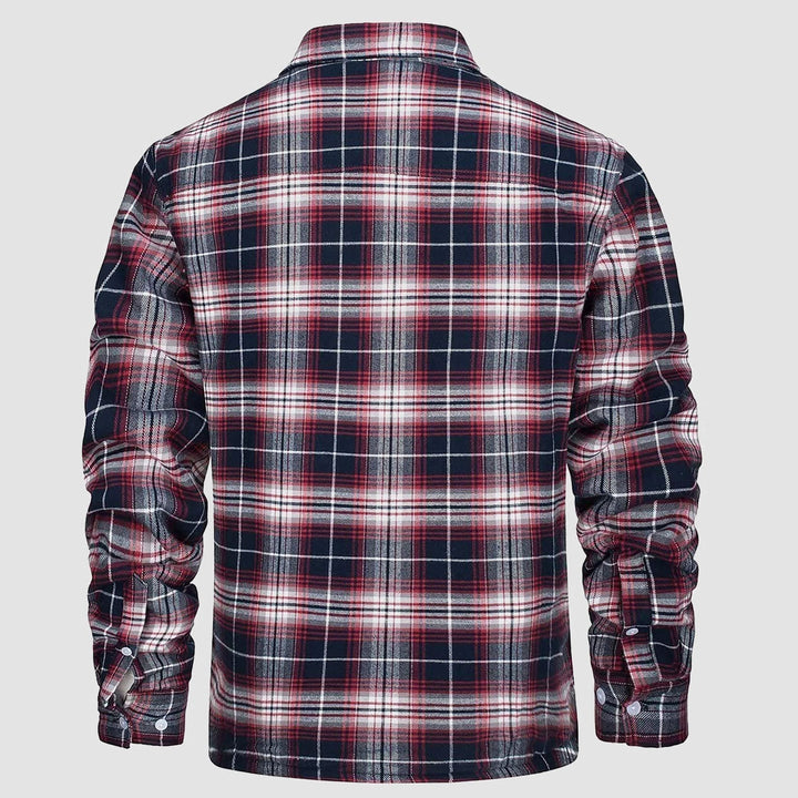 Matteo | Fusion Jacke für Herren mit Karomuster und langen Ärmeln