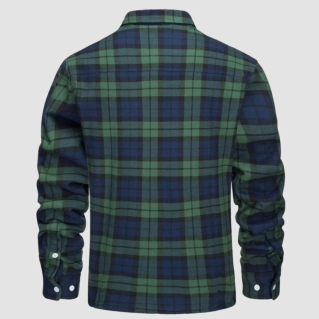 Matteo | Fusion Jacke für Herren mit Karomuster und langen Ärmeln