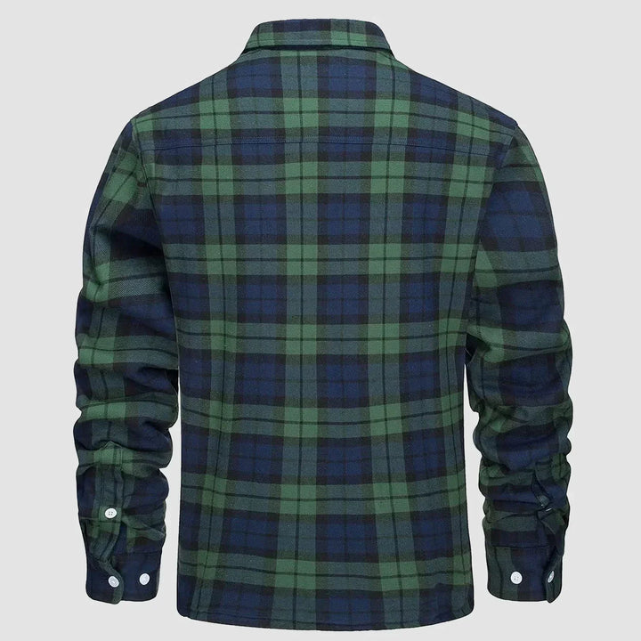 Matteo | Fusion Jacke für Herren mit Karomuster und langen Ärmeln