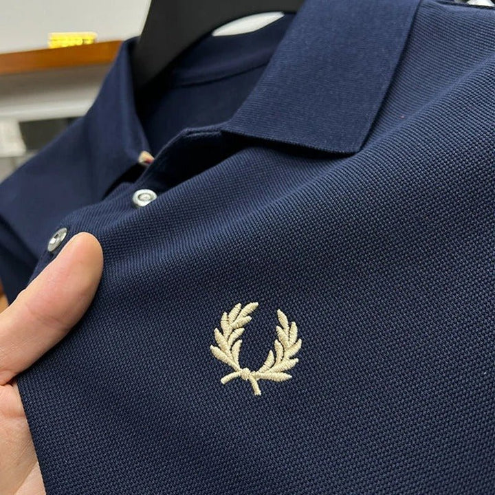 Calvin | Elite dehnbares Polo für zeitlosen Stil | 1+1 GRATIS Poloshirt für Herren