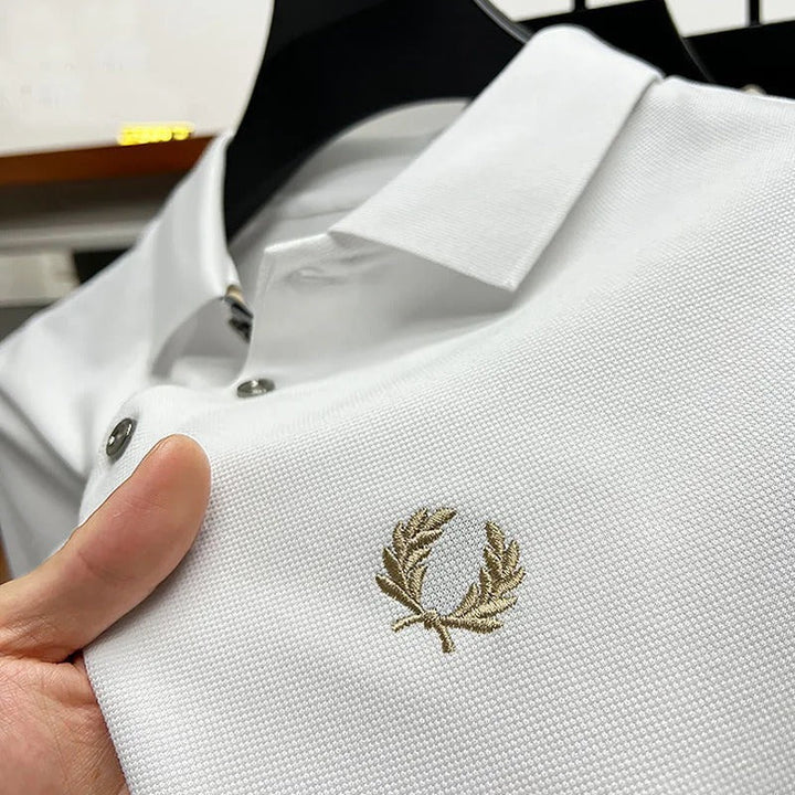 Calvin | Elite dehnbares Polo für zeitlosen Stil | 1+1 GRATIS Poloshirt für Herren