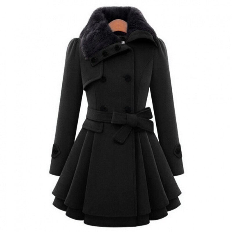 Hannah | Pure Mantel Jacke für Damen mit langen Ärmeln