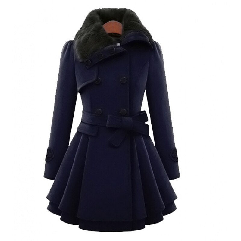 Hannah | Pure Mantel Jacke für Damen mit langen Ärmeln