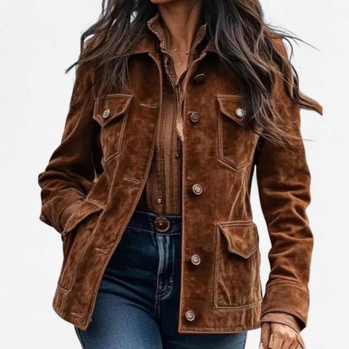 Magalie Boho-Stil Jacke für Damen mit langen Ärmeln