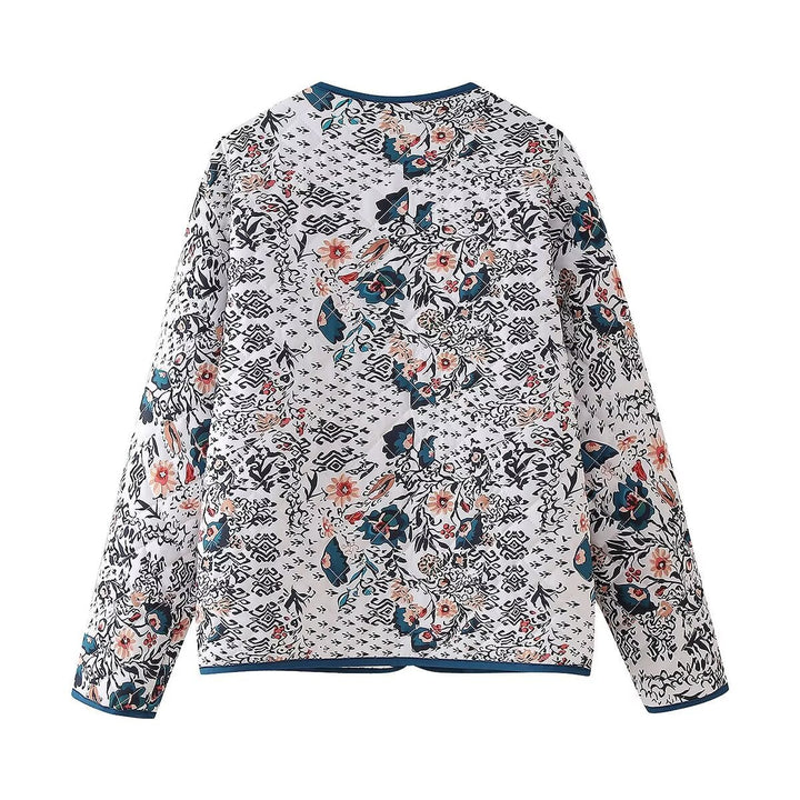 Damen Rundhalsjacke mit langen Ärmeln und Taschen