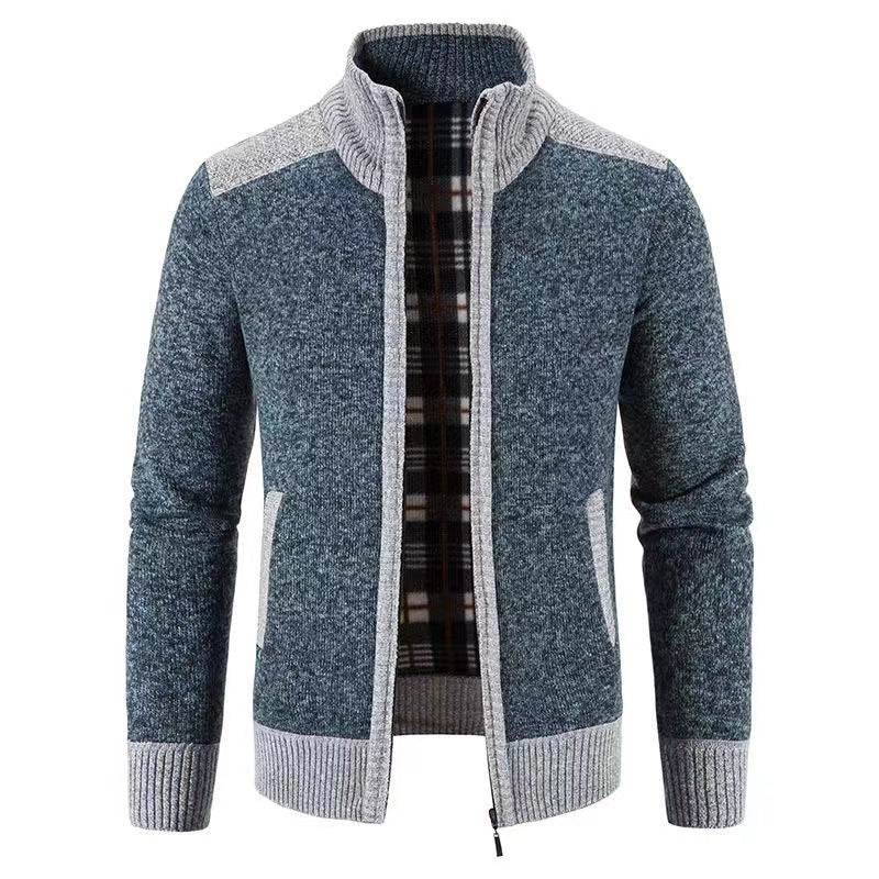 Herren Zip-Jacke Langarm mit Taschen