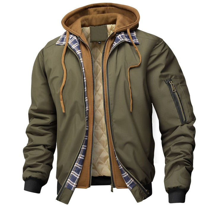 Herren Jacke mit Tunnelzug, Kapuze und Taschen