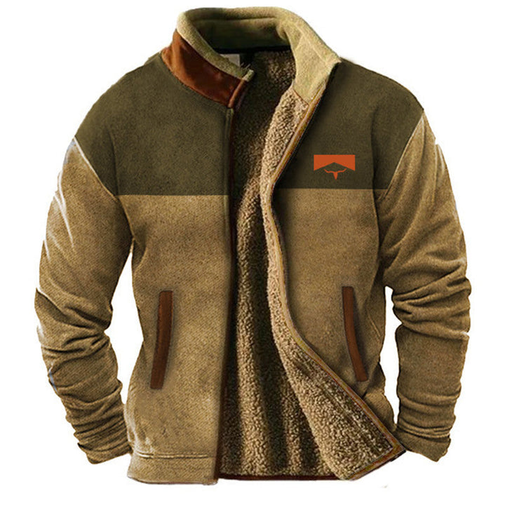 Matteo | Herren Freizeit Jacke mit Rundhalsausschnitt und langen Ärmeln