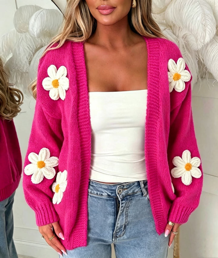 Nina | Damen Langarm-Cardigan Oversized
