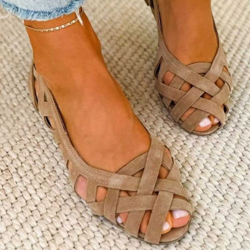 Elegante Orthopädische Sandalen für Damen mit flachem Absatz