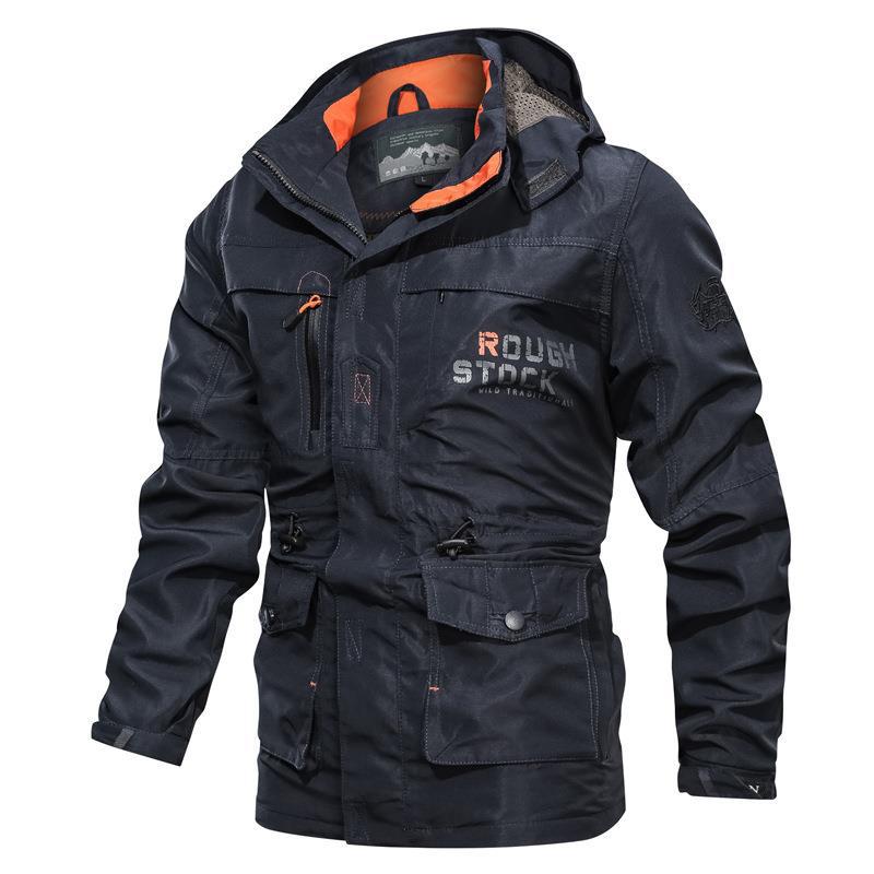 Herren Feldparka mit Tunnelzug, Kapuze und Taschen