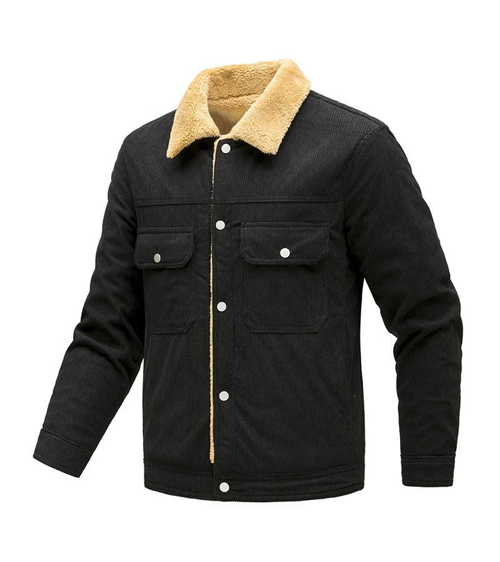 Herren Jacke Langarm mit Taschen und Knöpfen